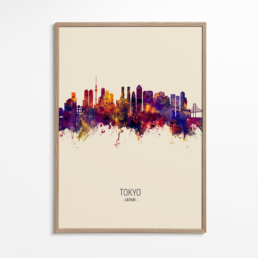 Tokyo Skyline en beige