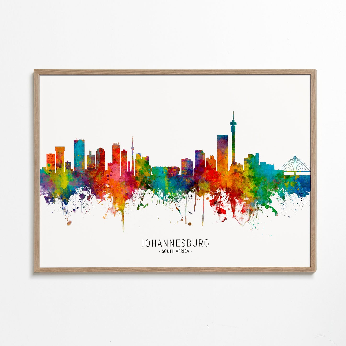 Johannesburg Skyline multicolor
