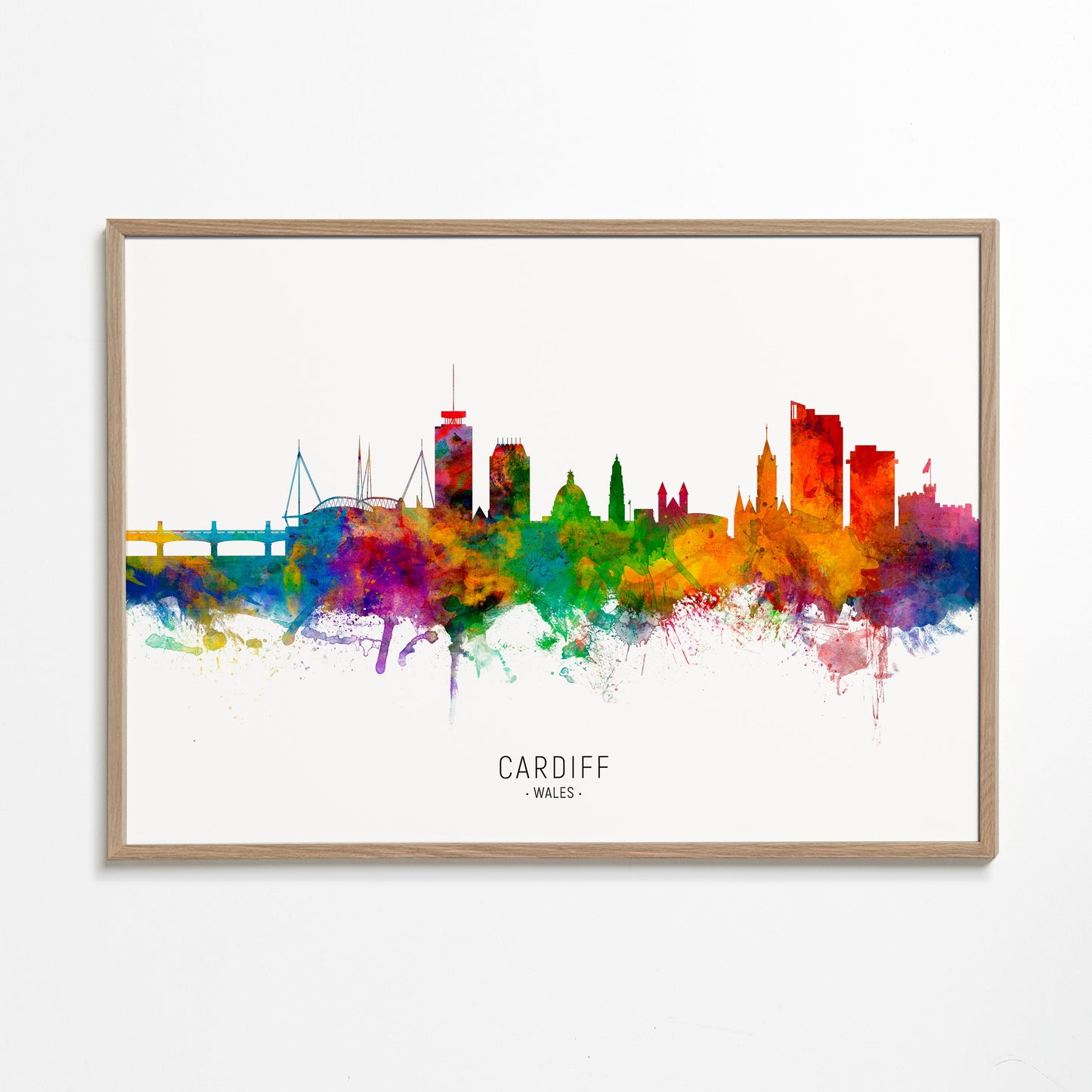 Cardiff Skyline multicolor