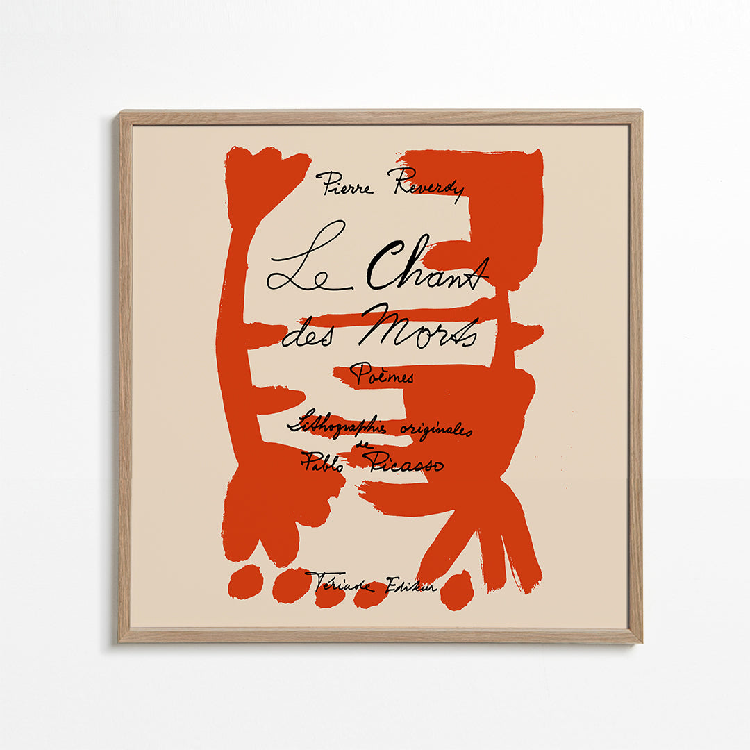 Picasso Le Chant des Morts Gallery Exhibition Poster - Square