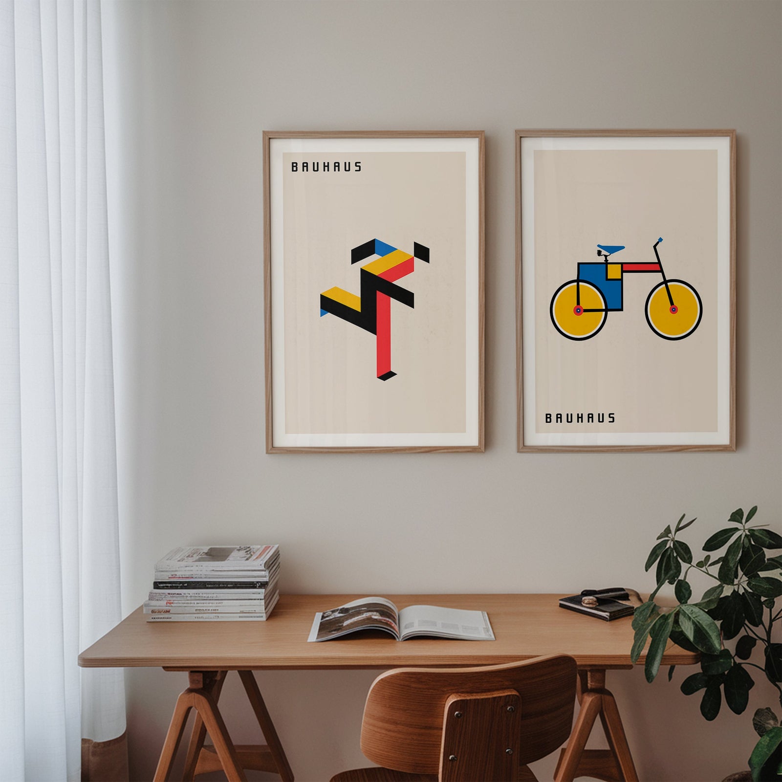 bauhaus fahrrad kaufen Geometrisches Poster Bauhaus Fahrrad