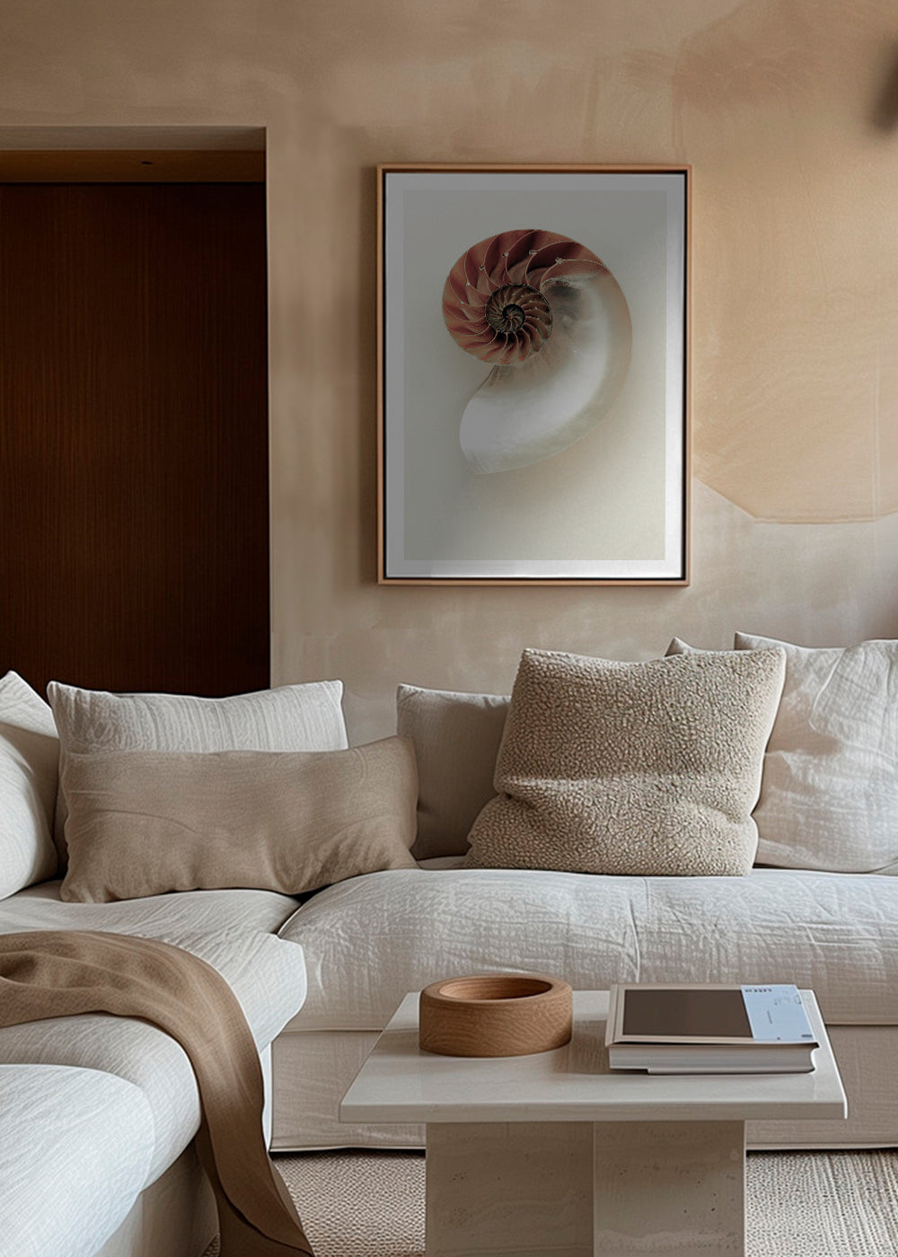Fotografie einer Nautilus-Spirale