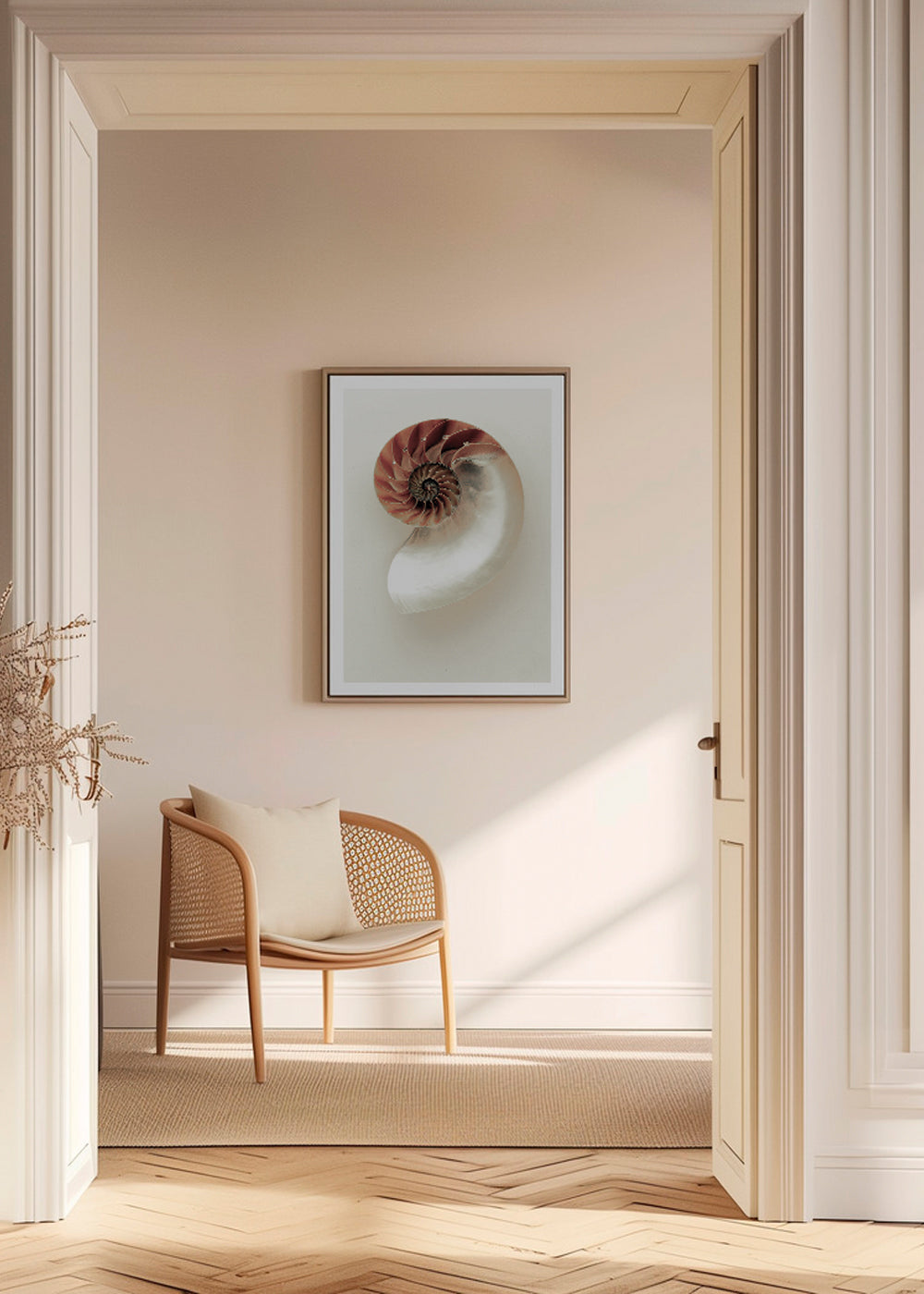 Fotografie einer Nautilus-Spirale