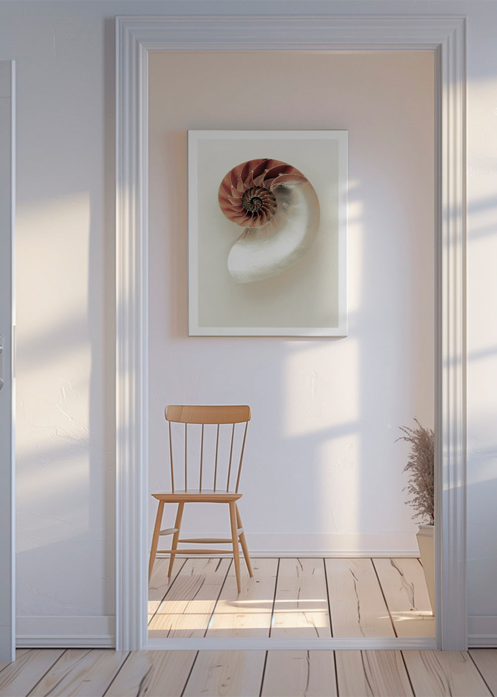 Fotografie einer Nautilus-Spirale