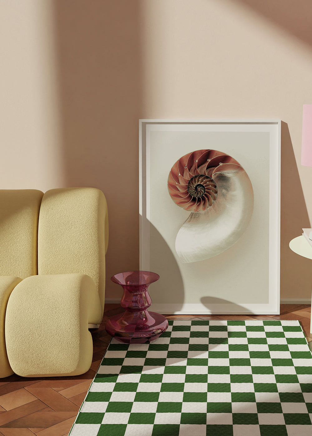 Fotografie einer Nautilus-Spirale