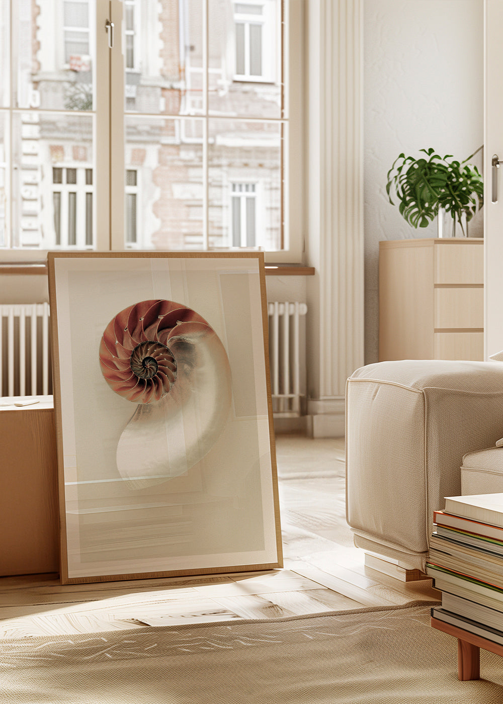 Fotografie einer Nautilus-Spirale
