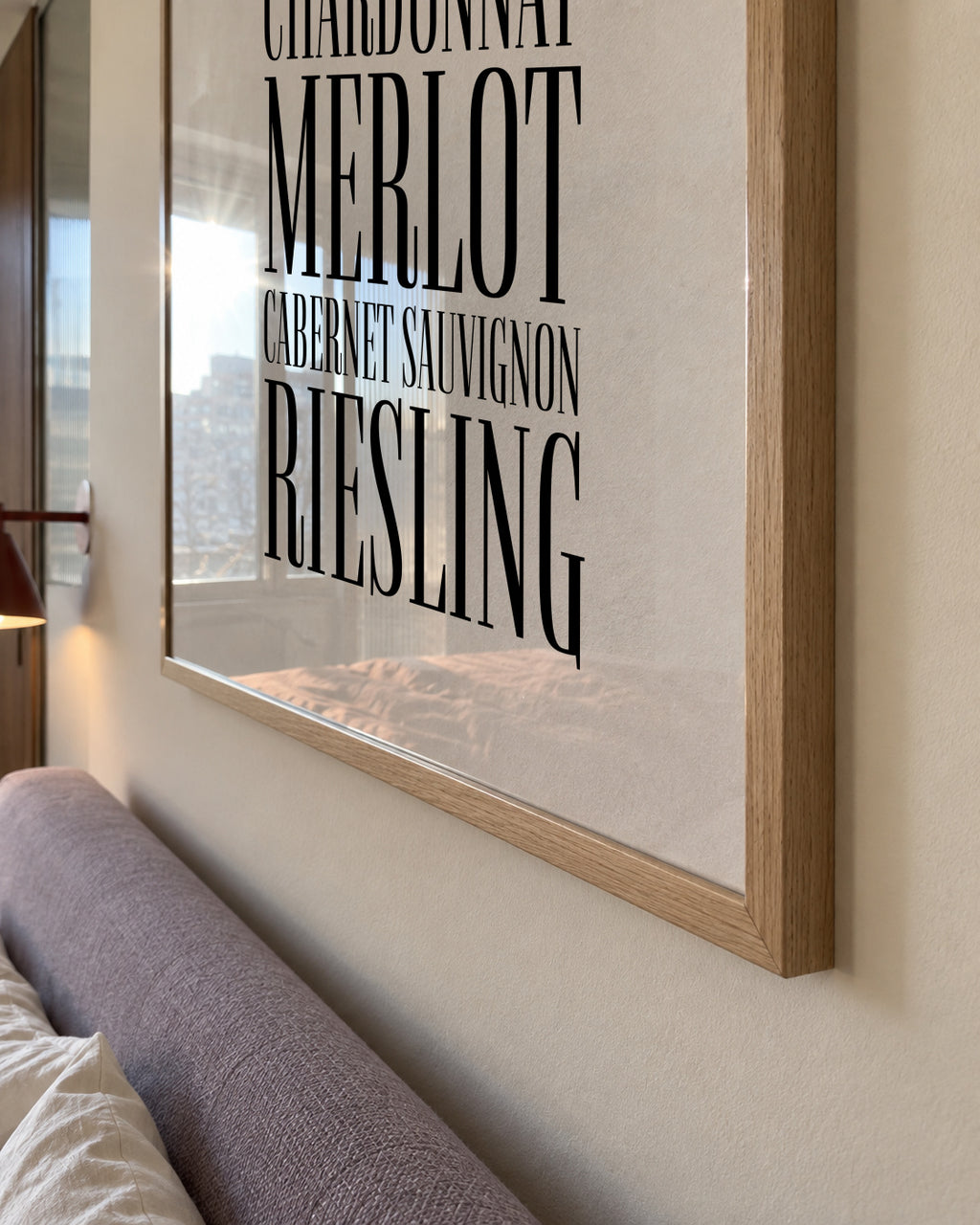 Wine types - Framed poster detail