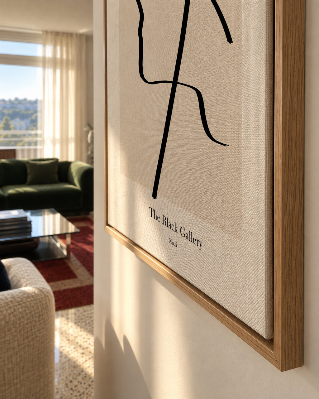The Black Gallery 5 - Framed canvas detail