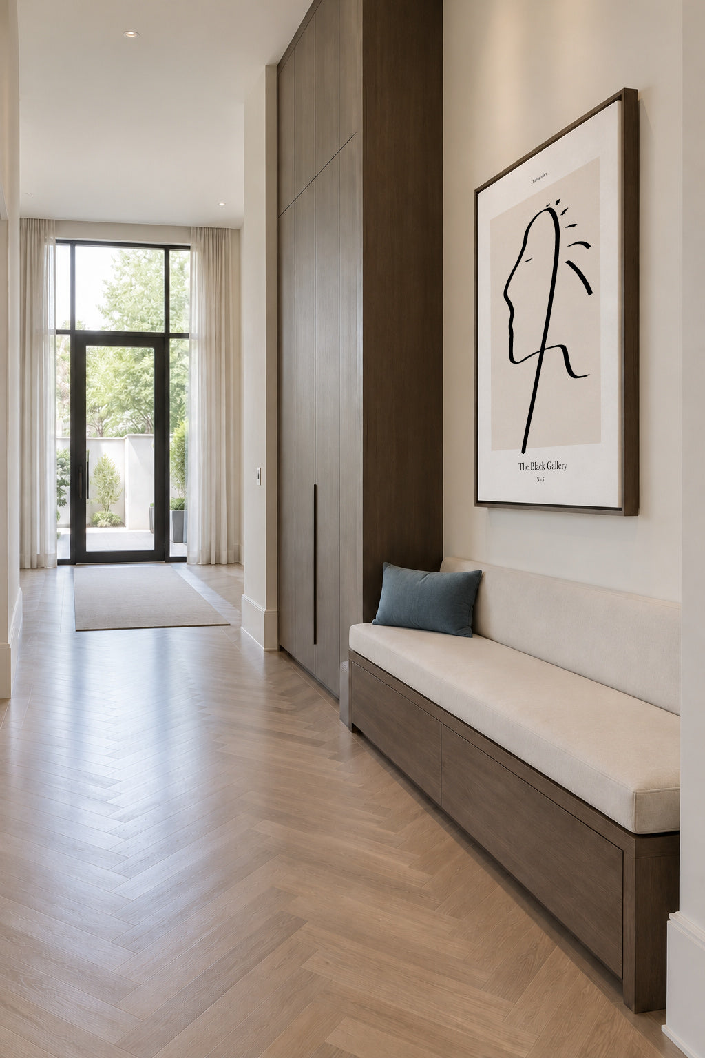The Black Gallery 5 - Framed canvas in an interior
