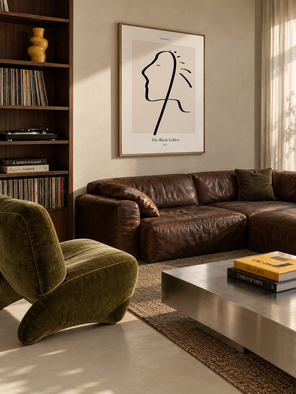 The Black Gallery 5 - Framed canvas in an interior