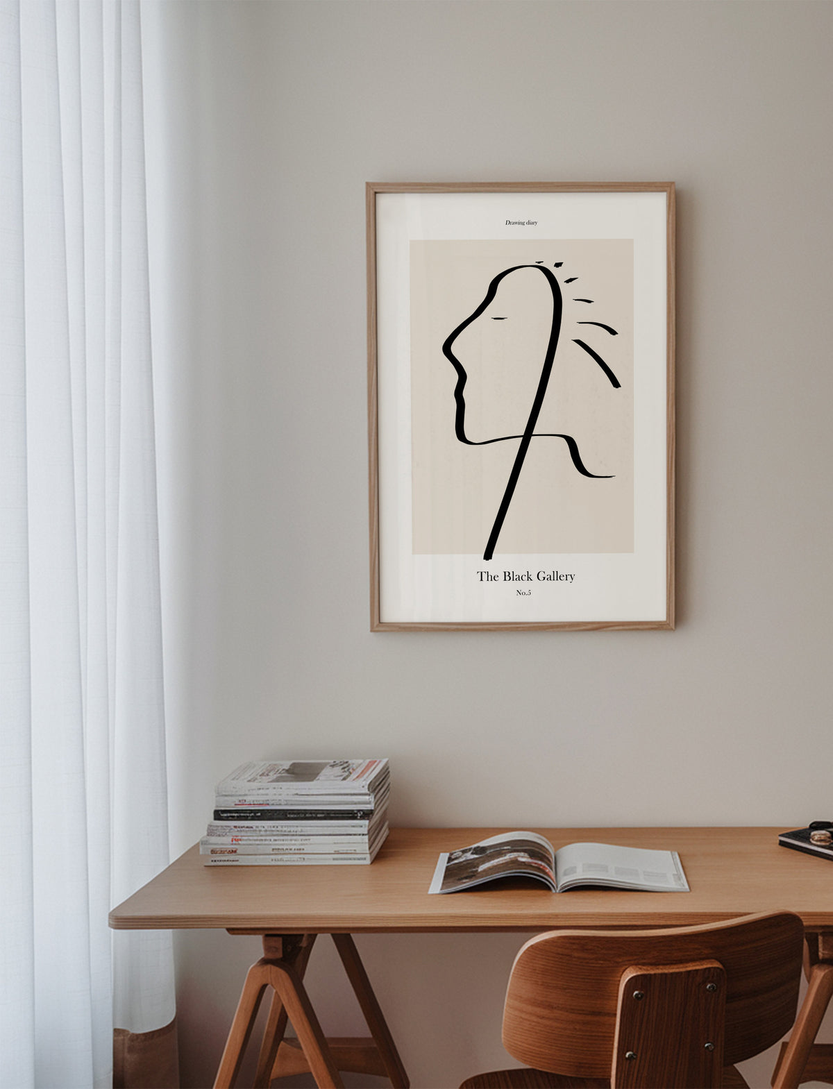 The Black Gallery 5 - Framed poster in an interior