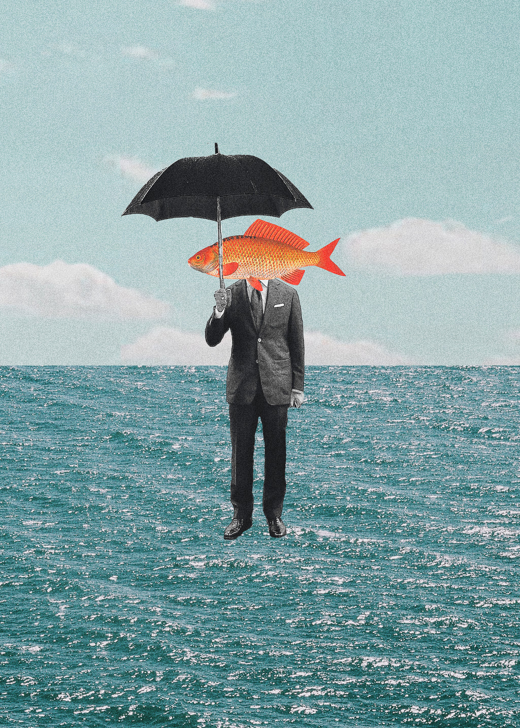 Can't get wet - Unframed art print