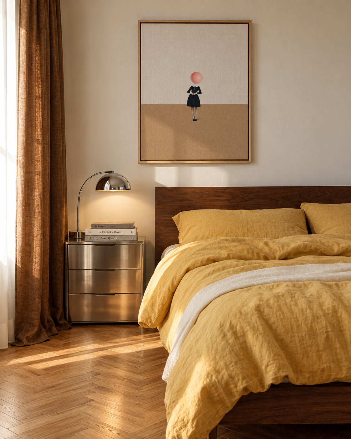 Obvious imperfections - Framed canvas in an interior
