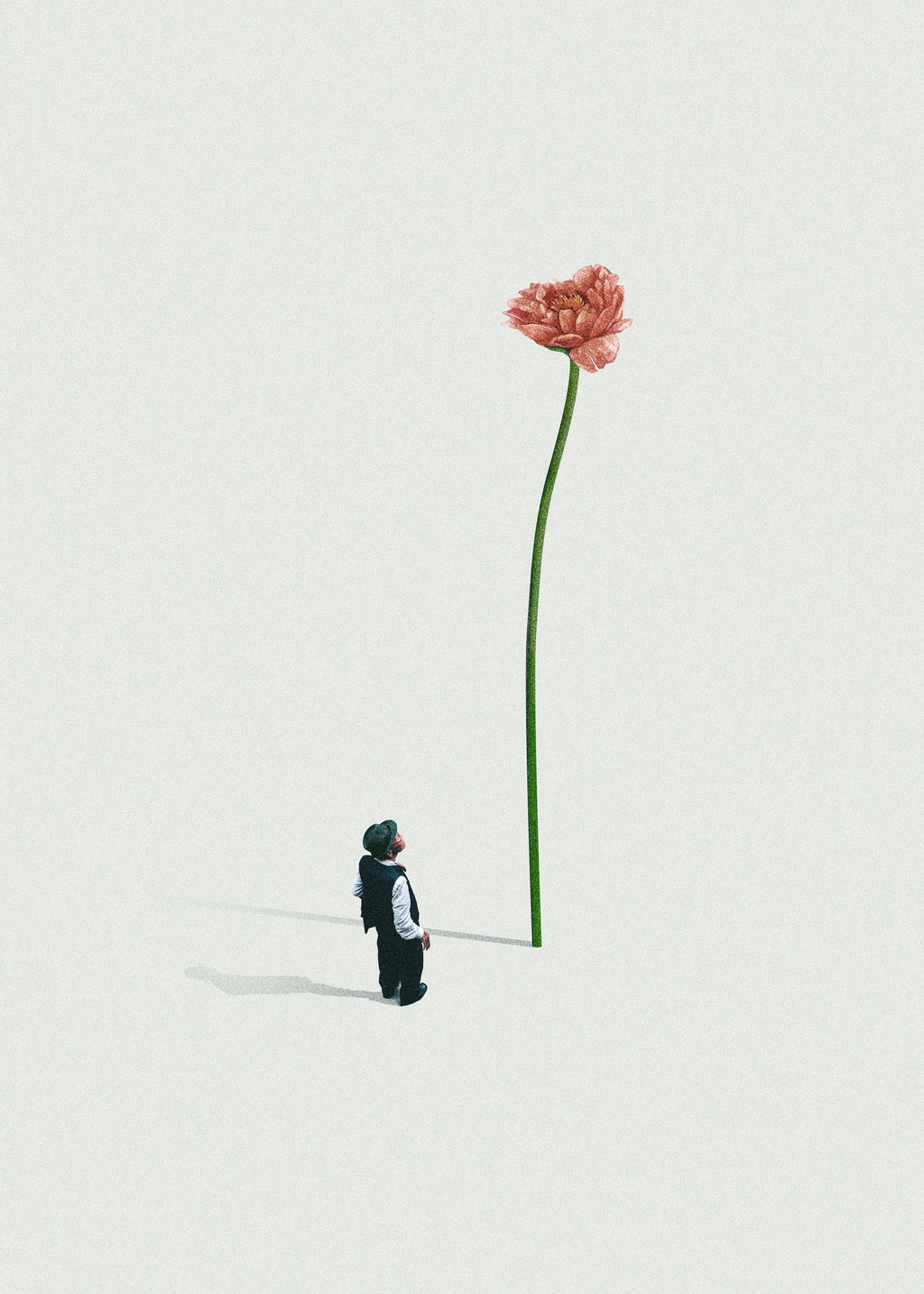 A quiet friend - Unframed art print