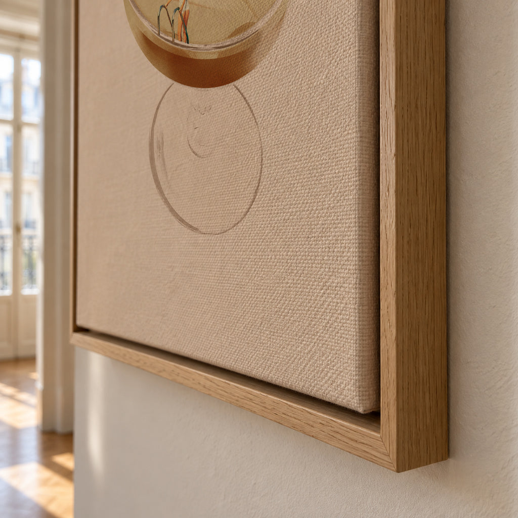 Holiday in a glass 4 - Framed canvas detail