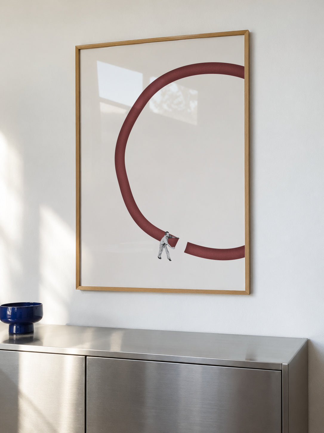 Let's reconnect - Framed poster in an interior