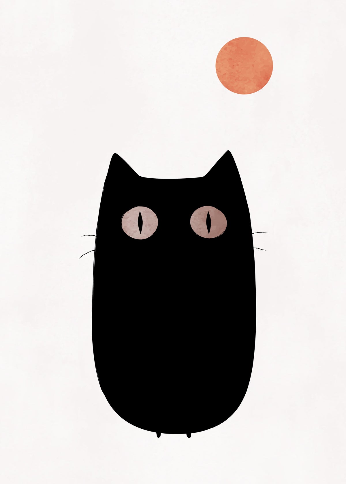 The cat - Unframed art print