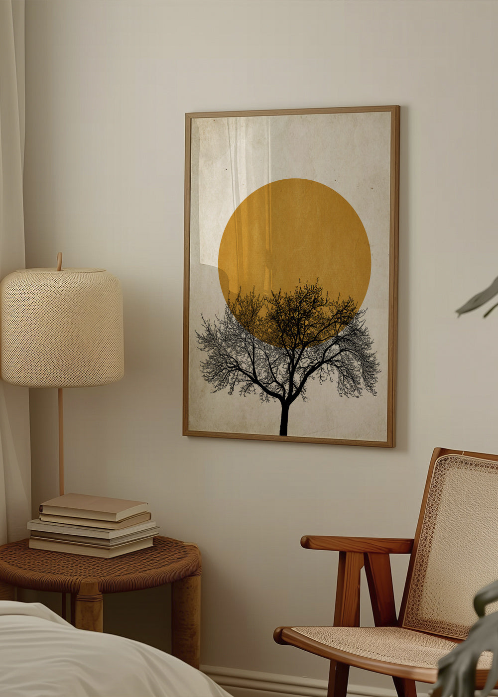 Winter sunrise - Framed poster in an interior