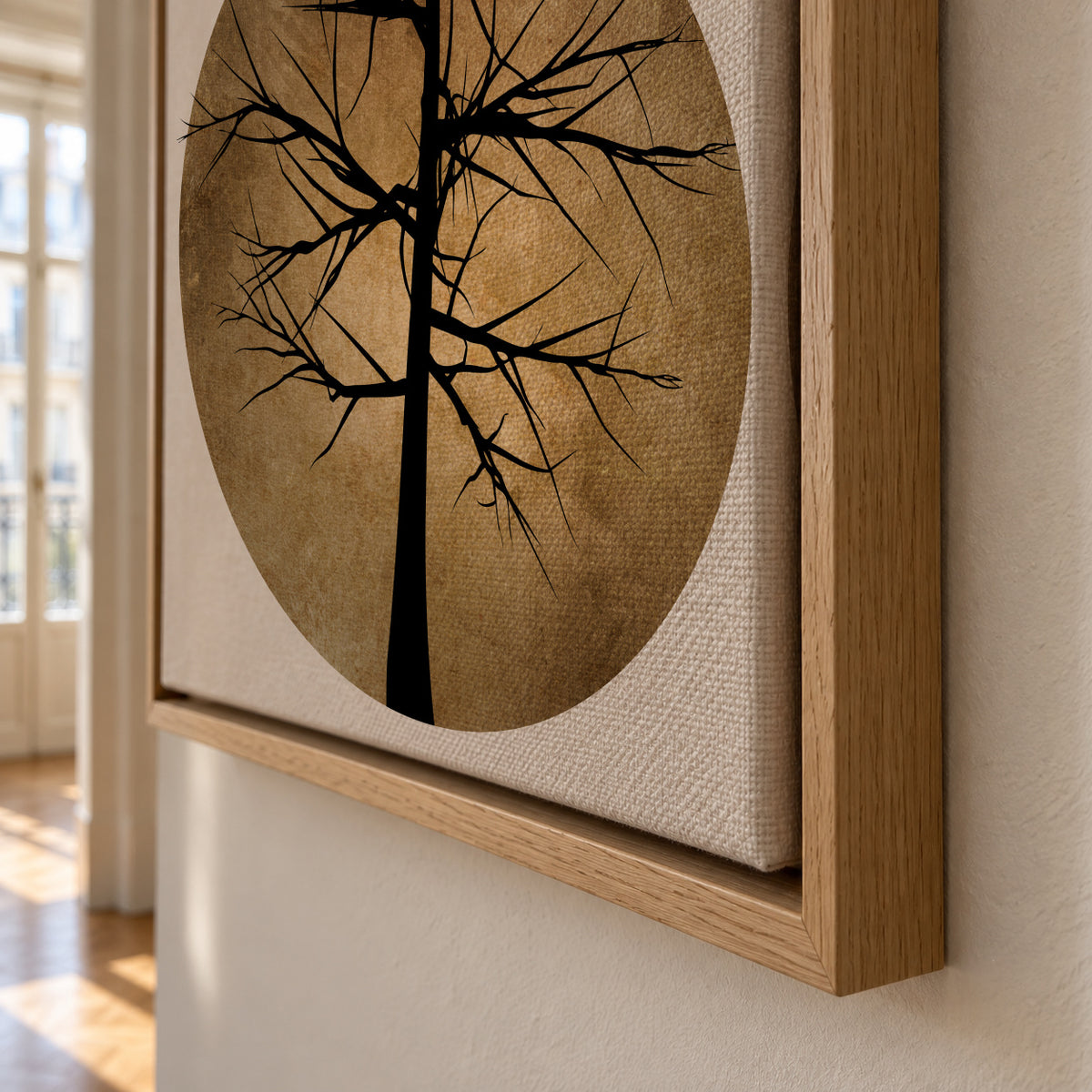 In the wild - gold - Framed canvas detail
