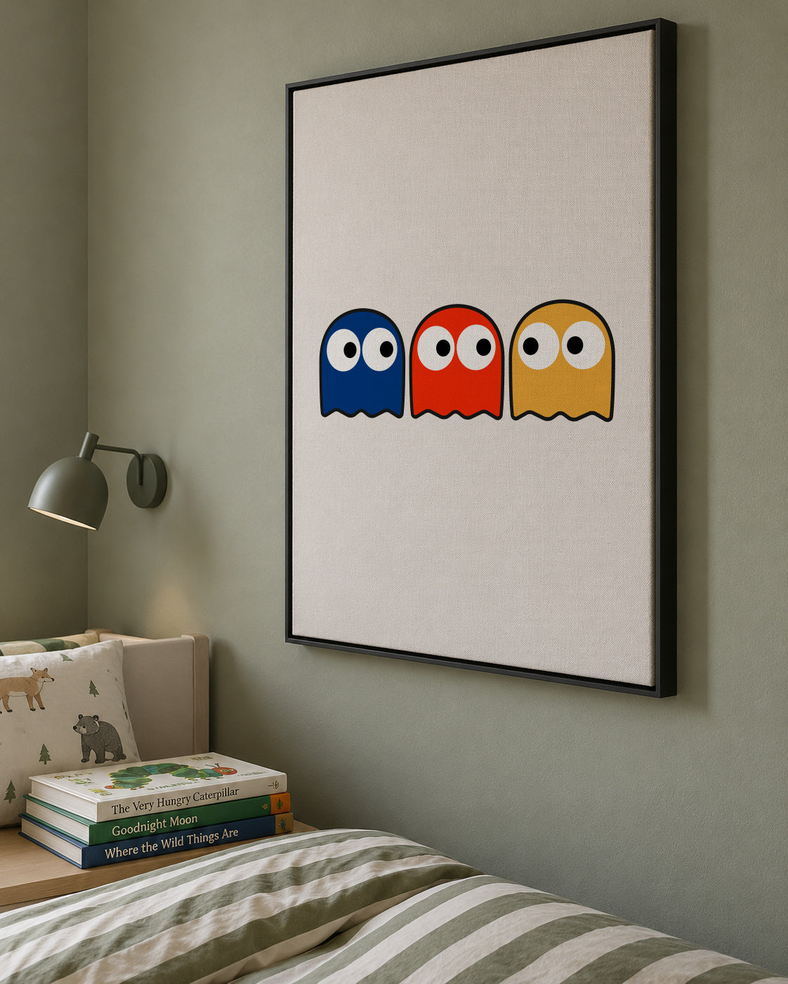 Little RGB - Framed canvas in an interior