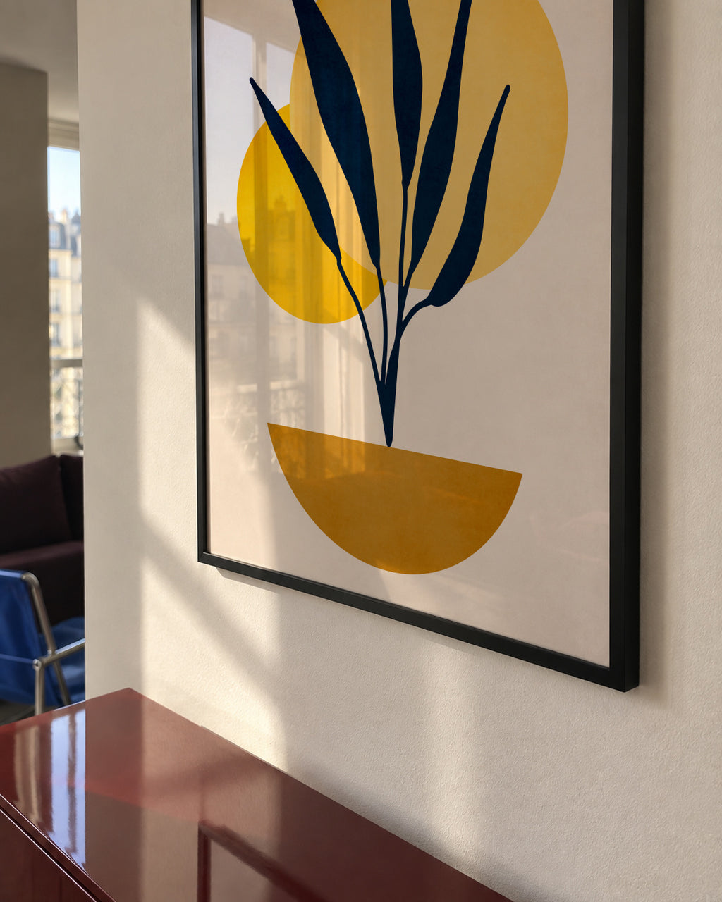 Copenhagen No.5 - Framed poster in an interior