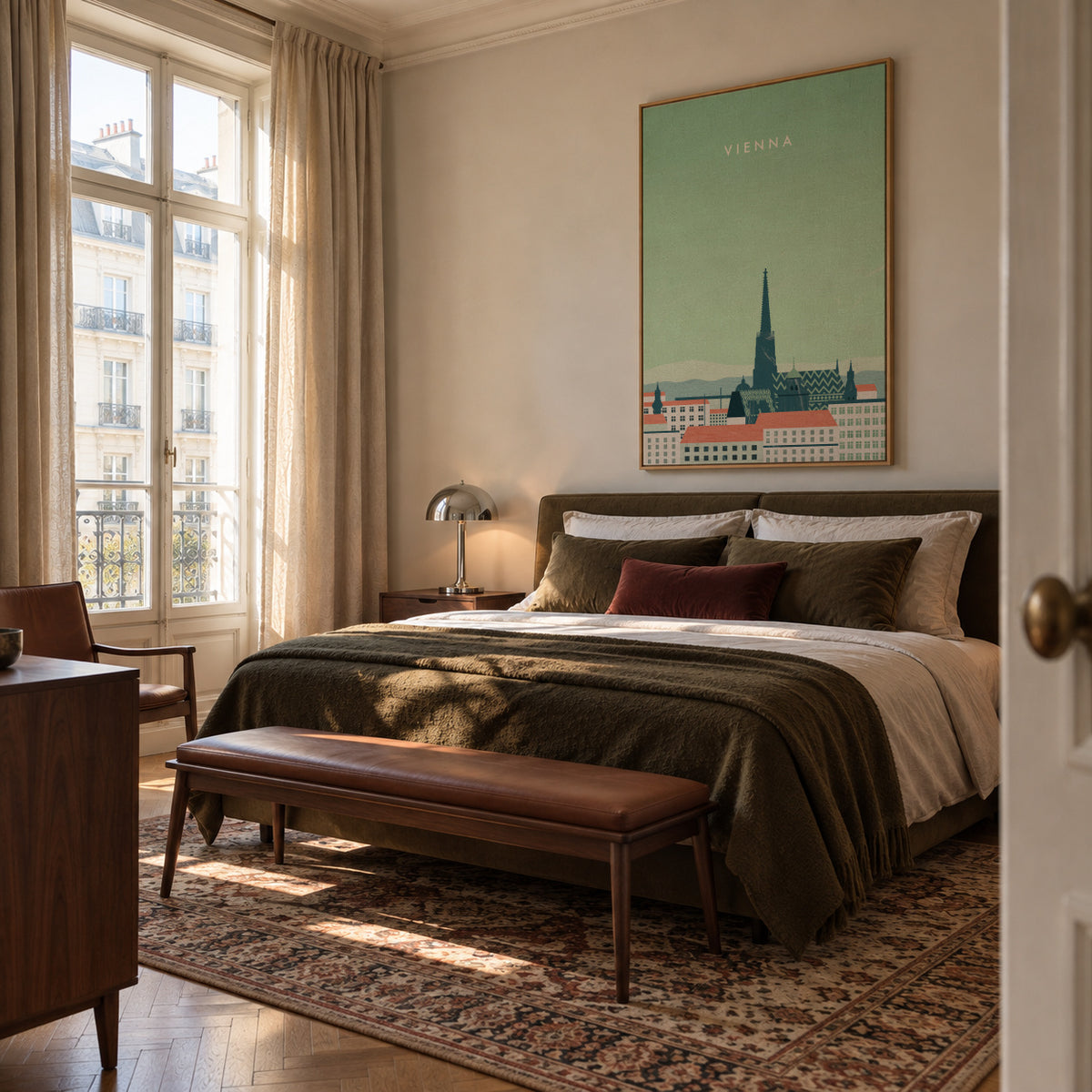 Vienna - Framed canvas in an interior