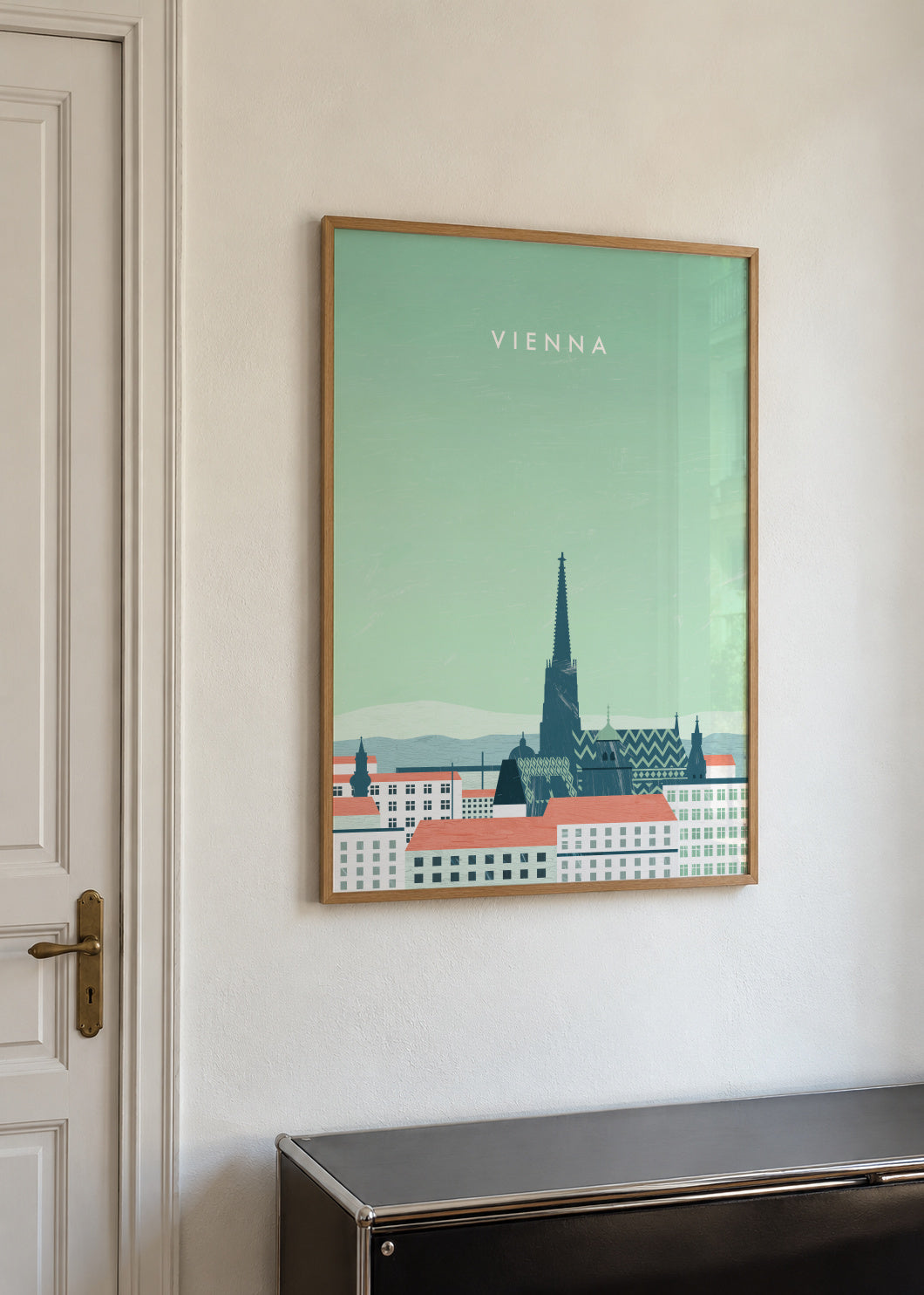 Vienna - Framed poster in an interior