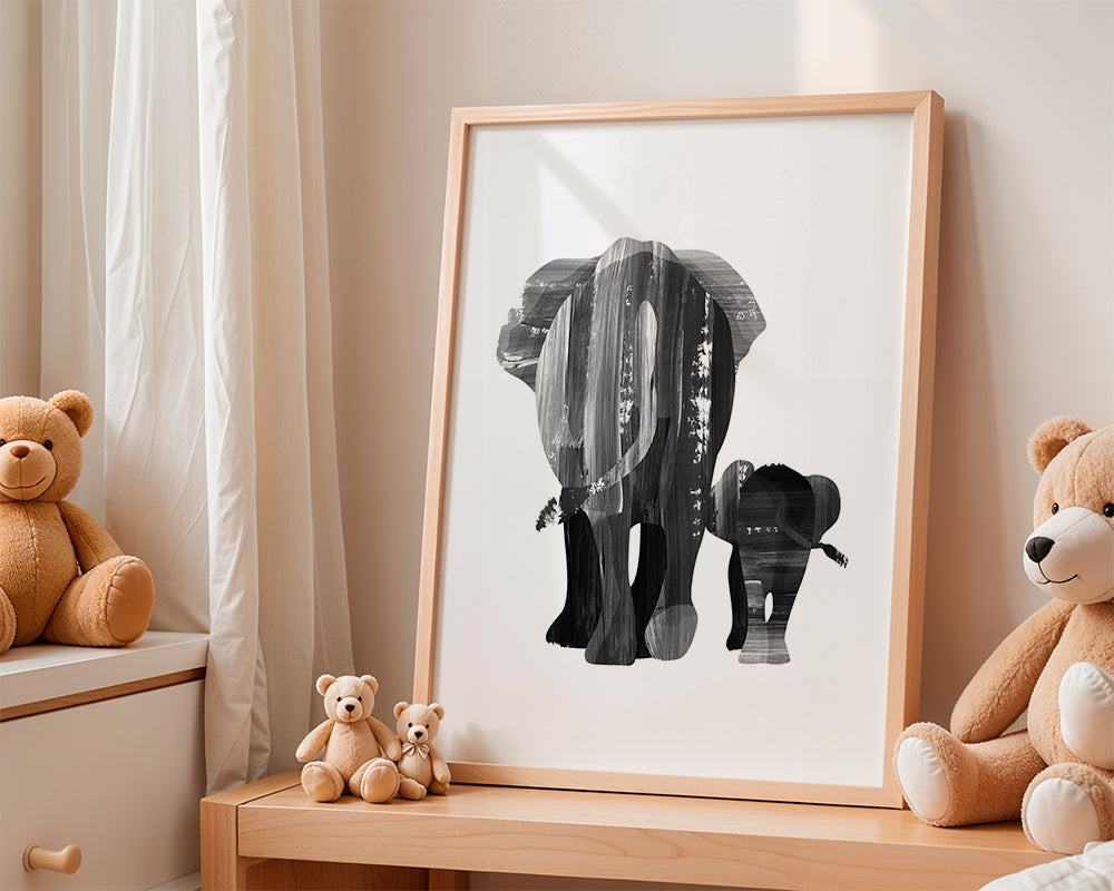 A walk together (black and white)