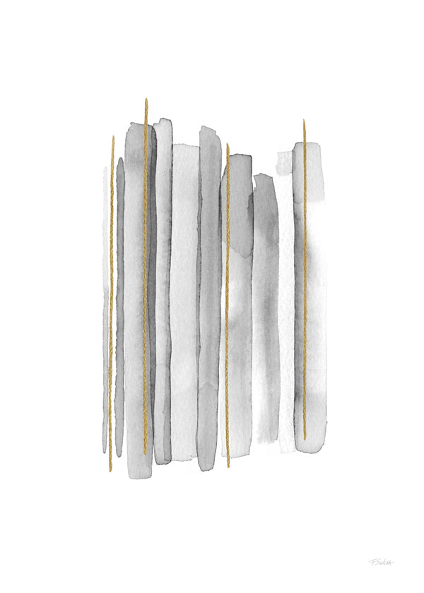 Vertical lines with gold