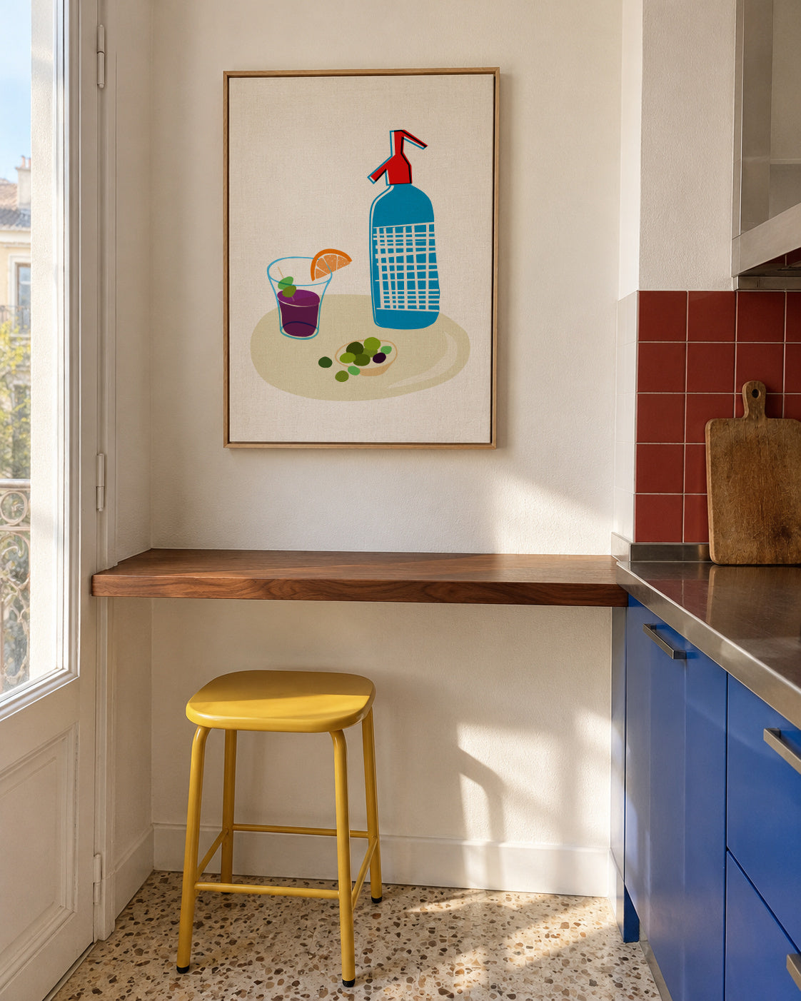 Vermouth - Framed canvas in an interior