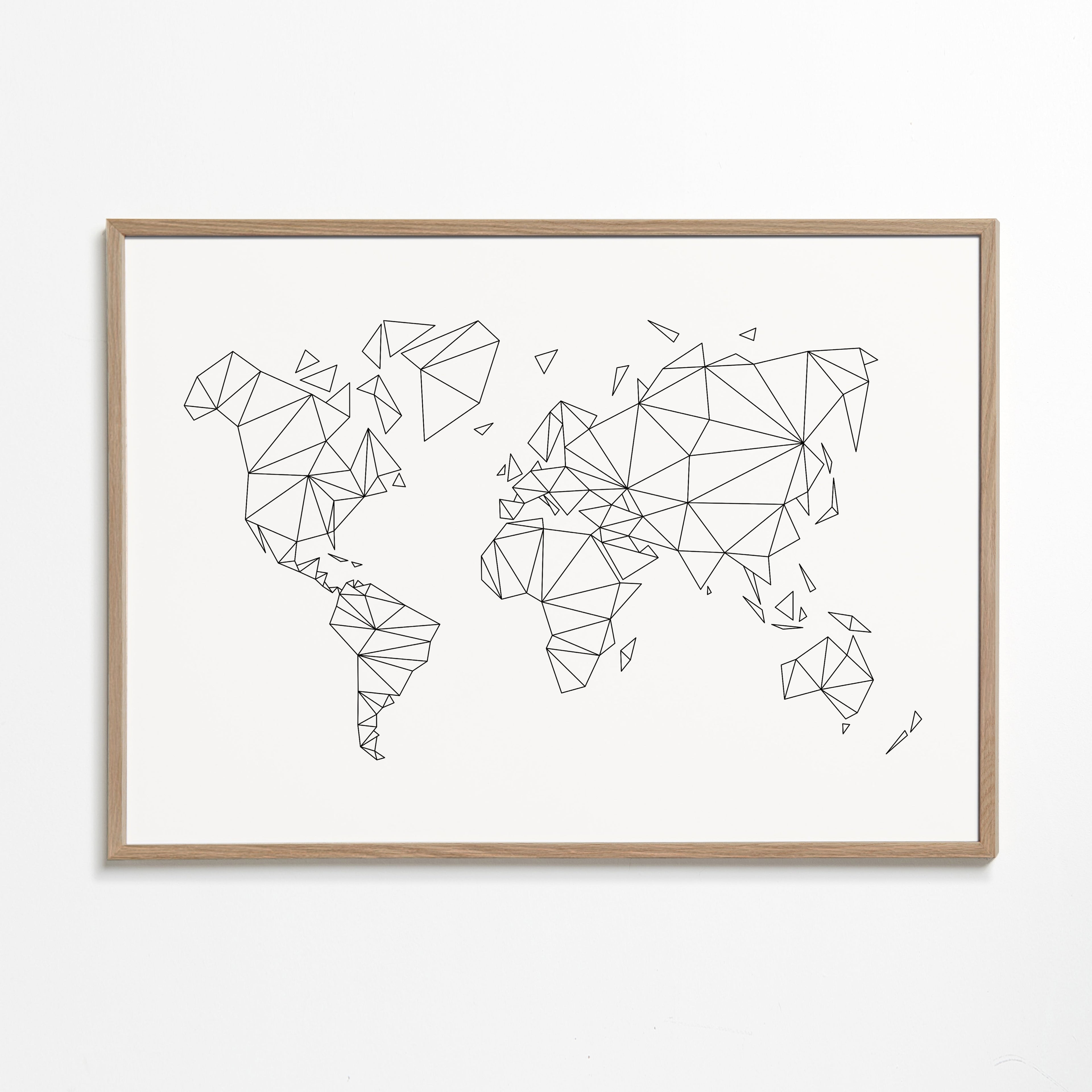 Geometric World Map