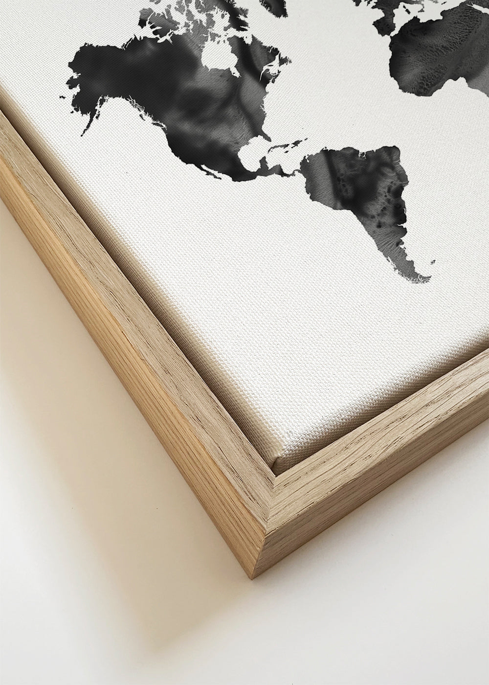 Black and white World Map