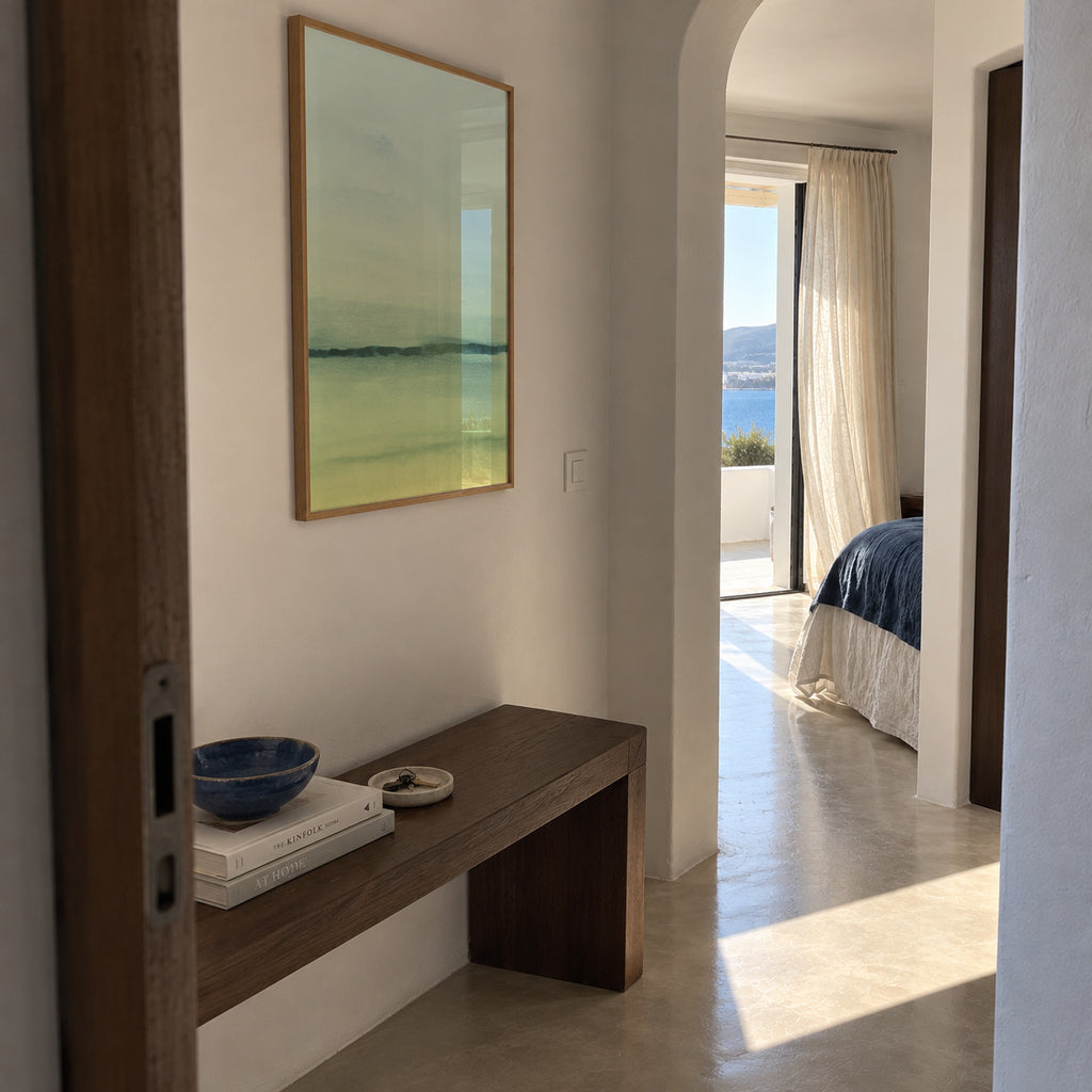 Watercolor Landscape N 6 - Framed poster in an interior
