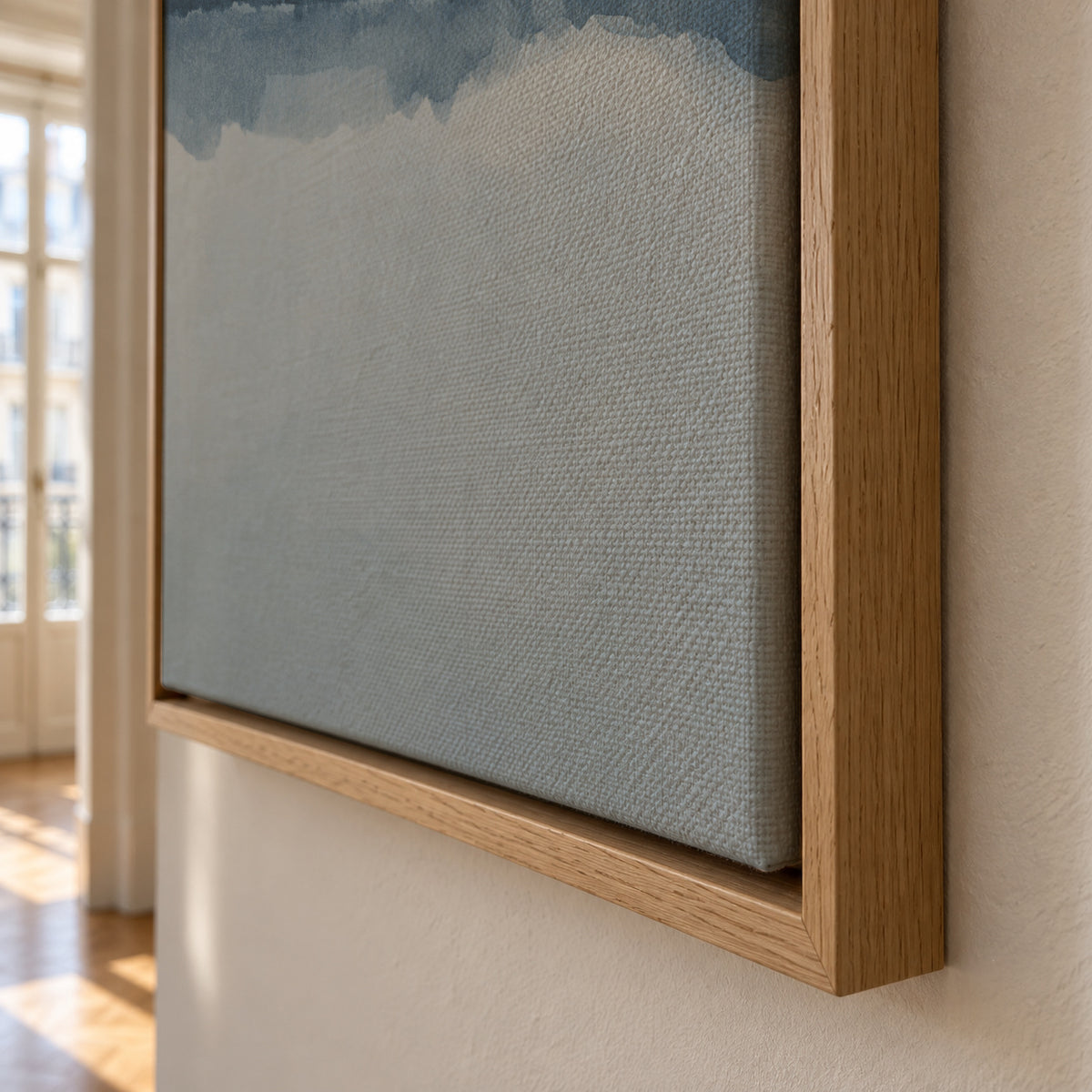 Watercolor Landscape N 11 - Framed canvas detail