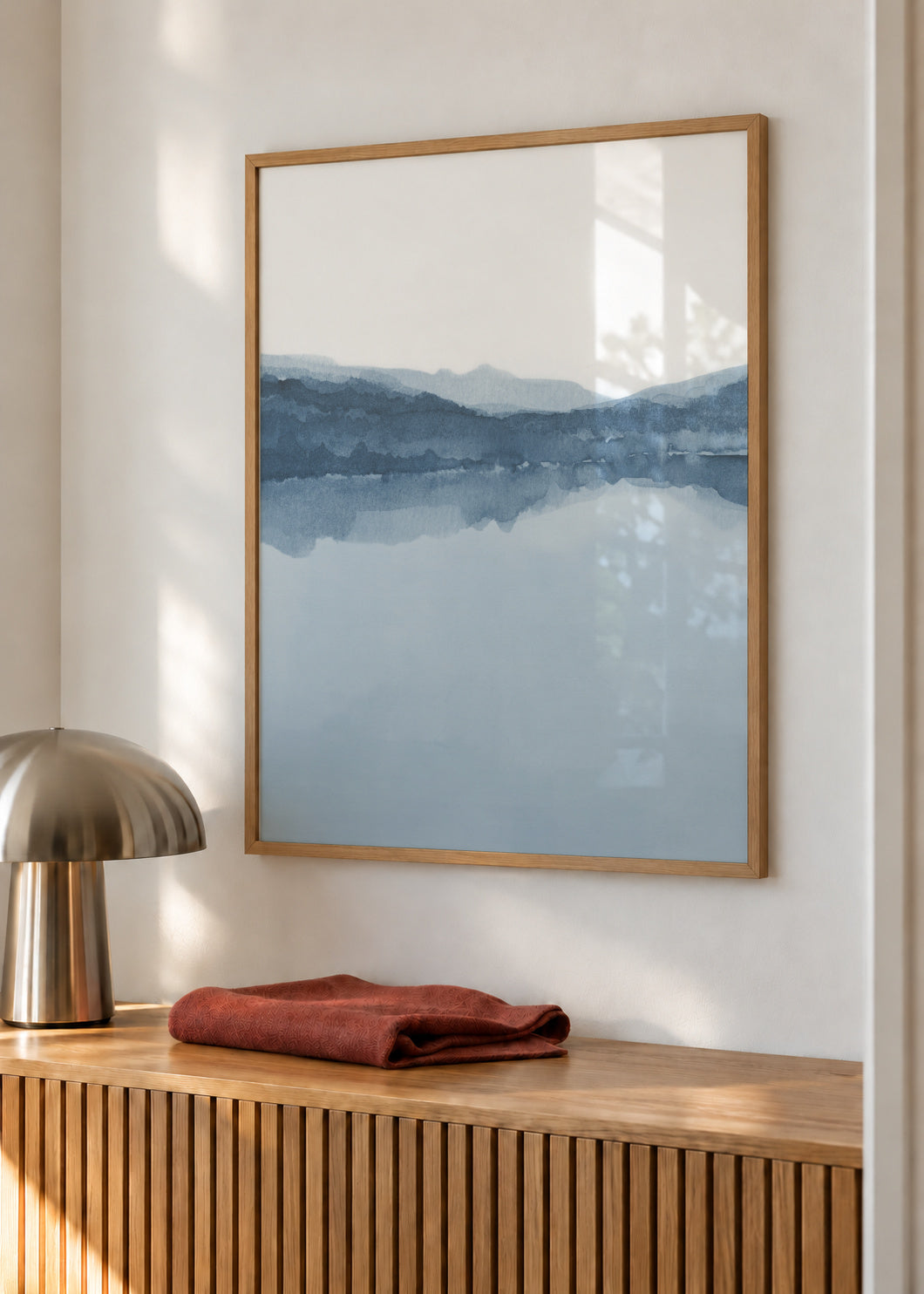Watercolor Landscape N 11 - Framed poster in an interior