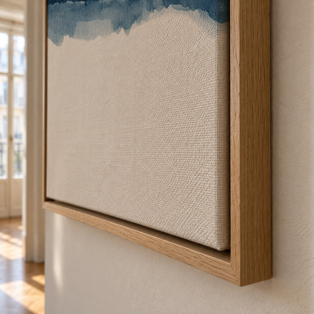 Watercolor Landscape N 17 - Framed canvas detail