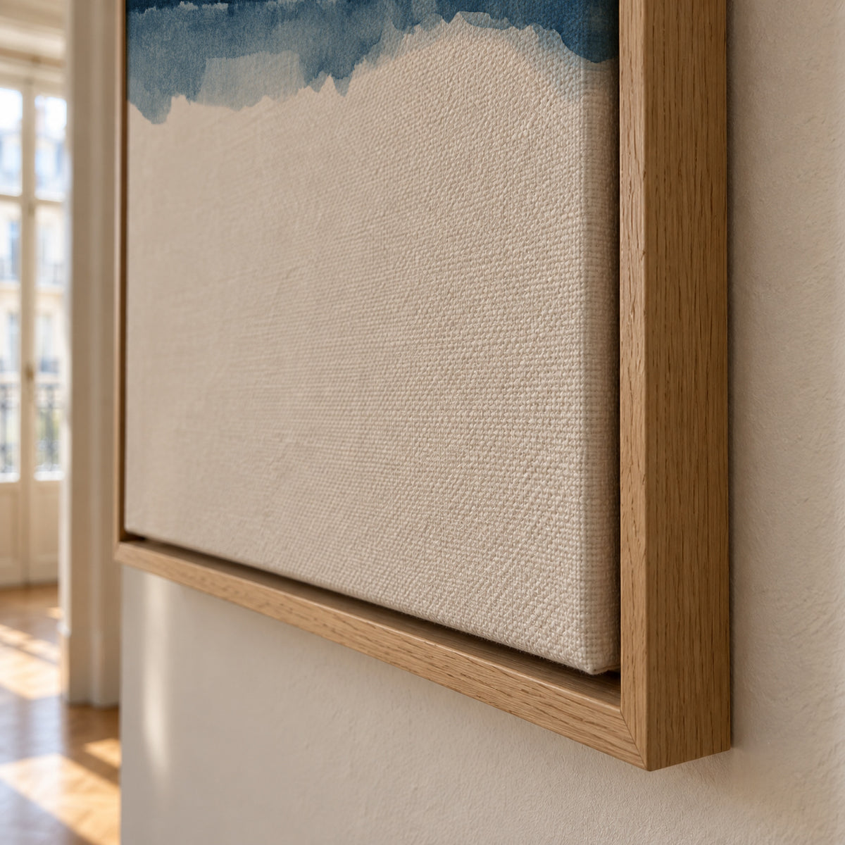 Watercolor Landscape N 17 - Framed canvas detail