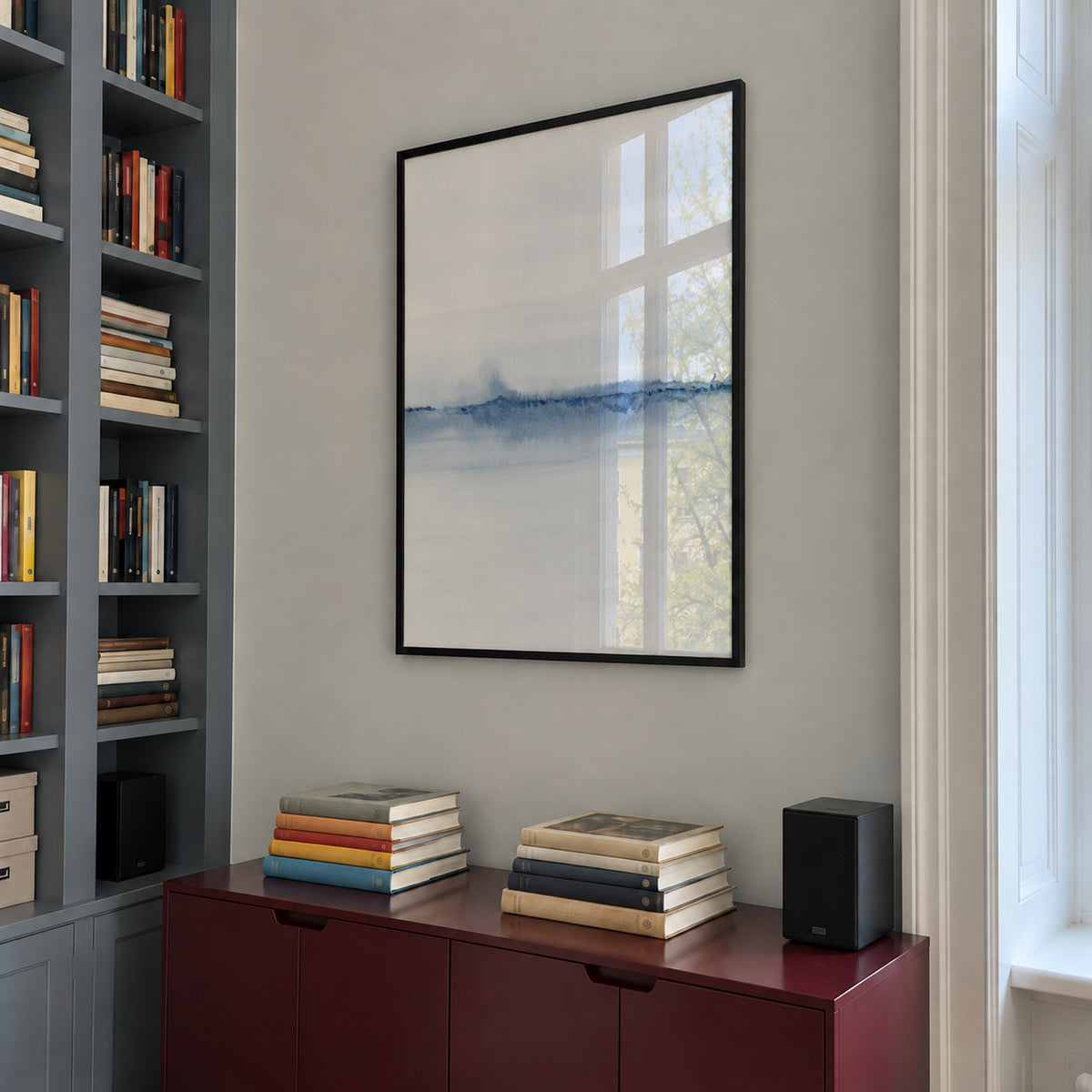 Watercolor Landscape N 29 - Framed poster in an interior