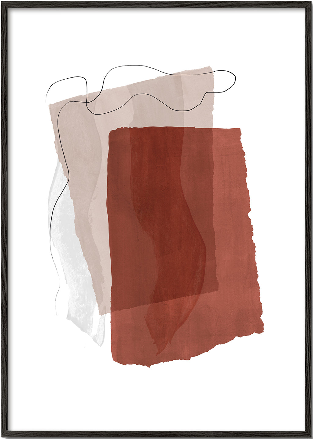 Abstract N 35 - Burnt Orange