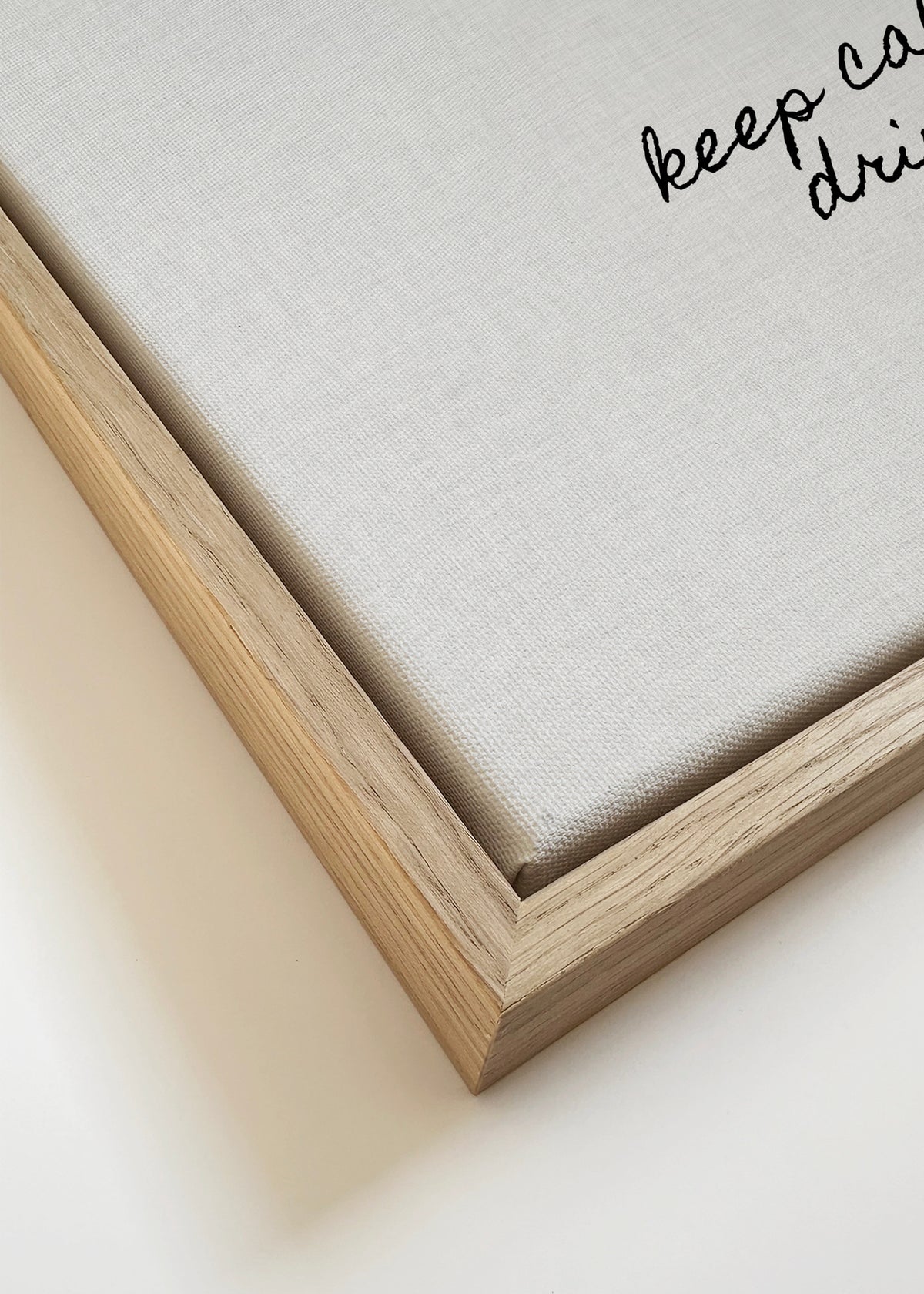 Keep Calm and Drink Tea - Framed canvas detail