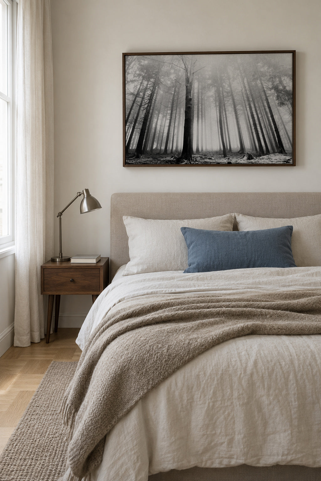Within Reach 2 - Framed canvas in an interior