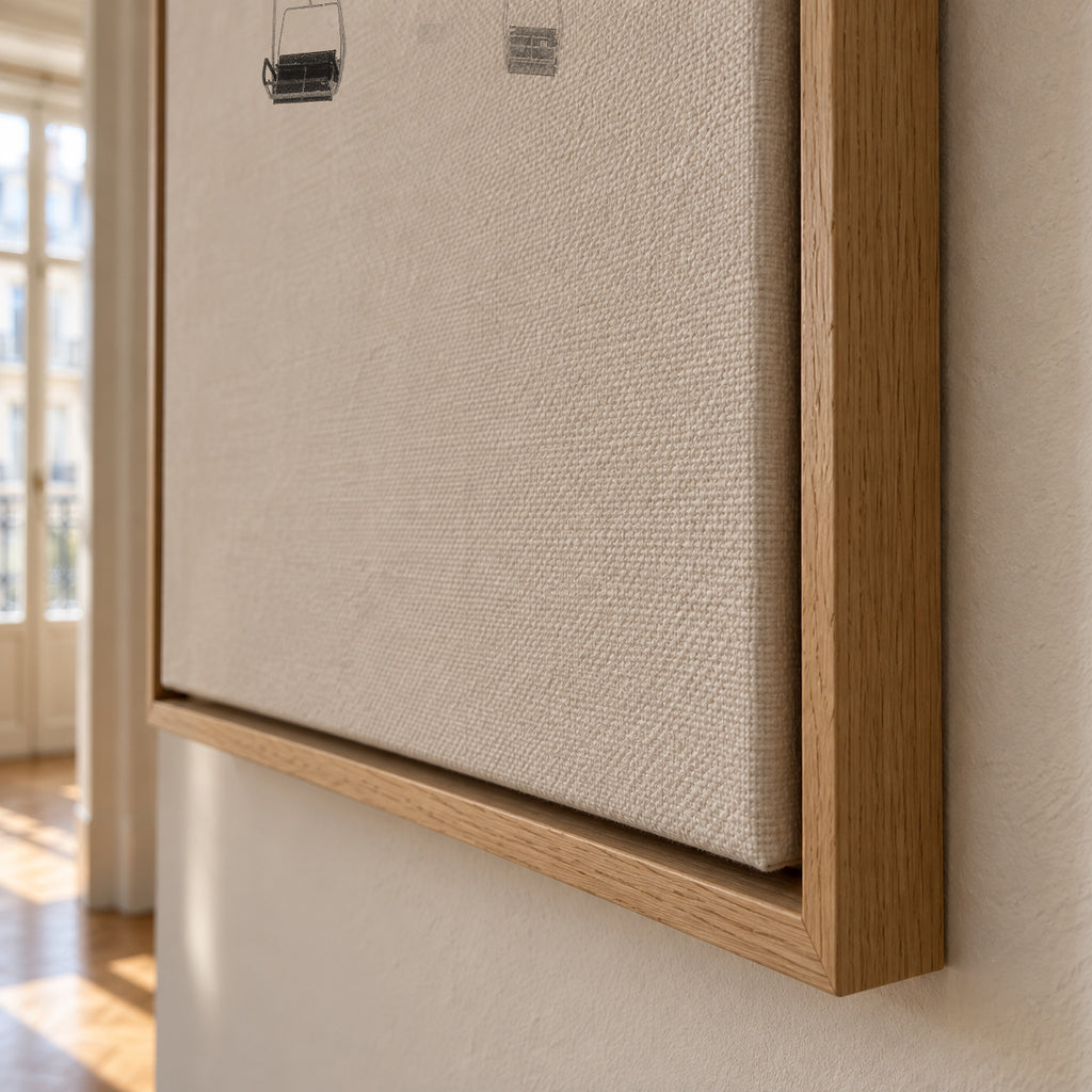Foggy - Framed canvas detail