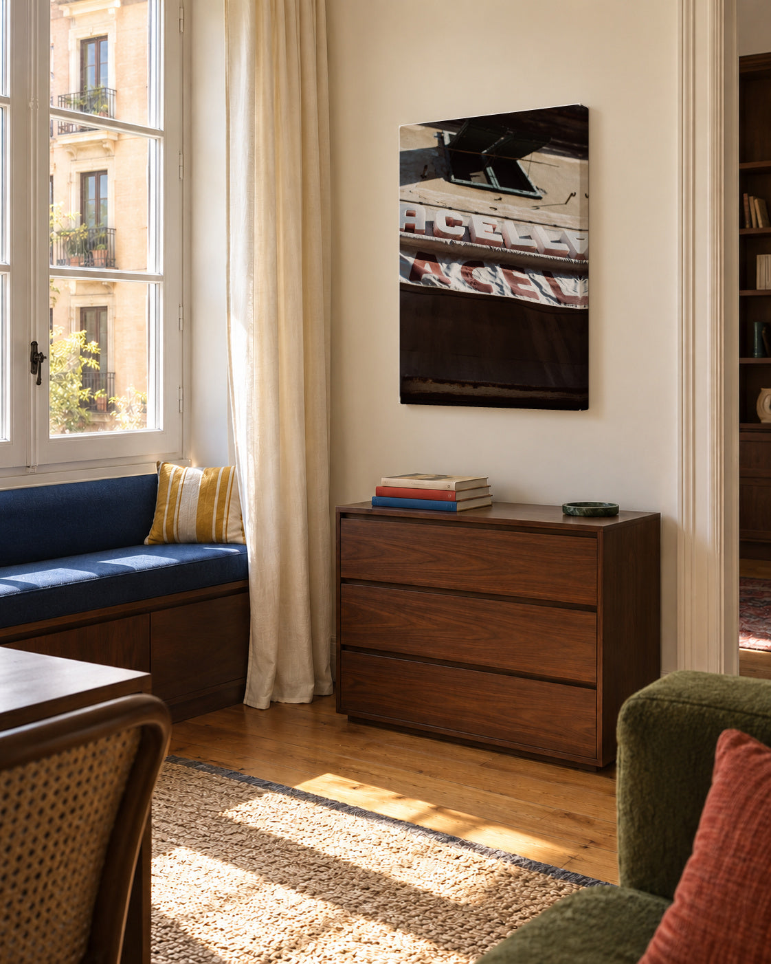 Macelleria - Unframed canvas in an interior