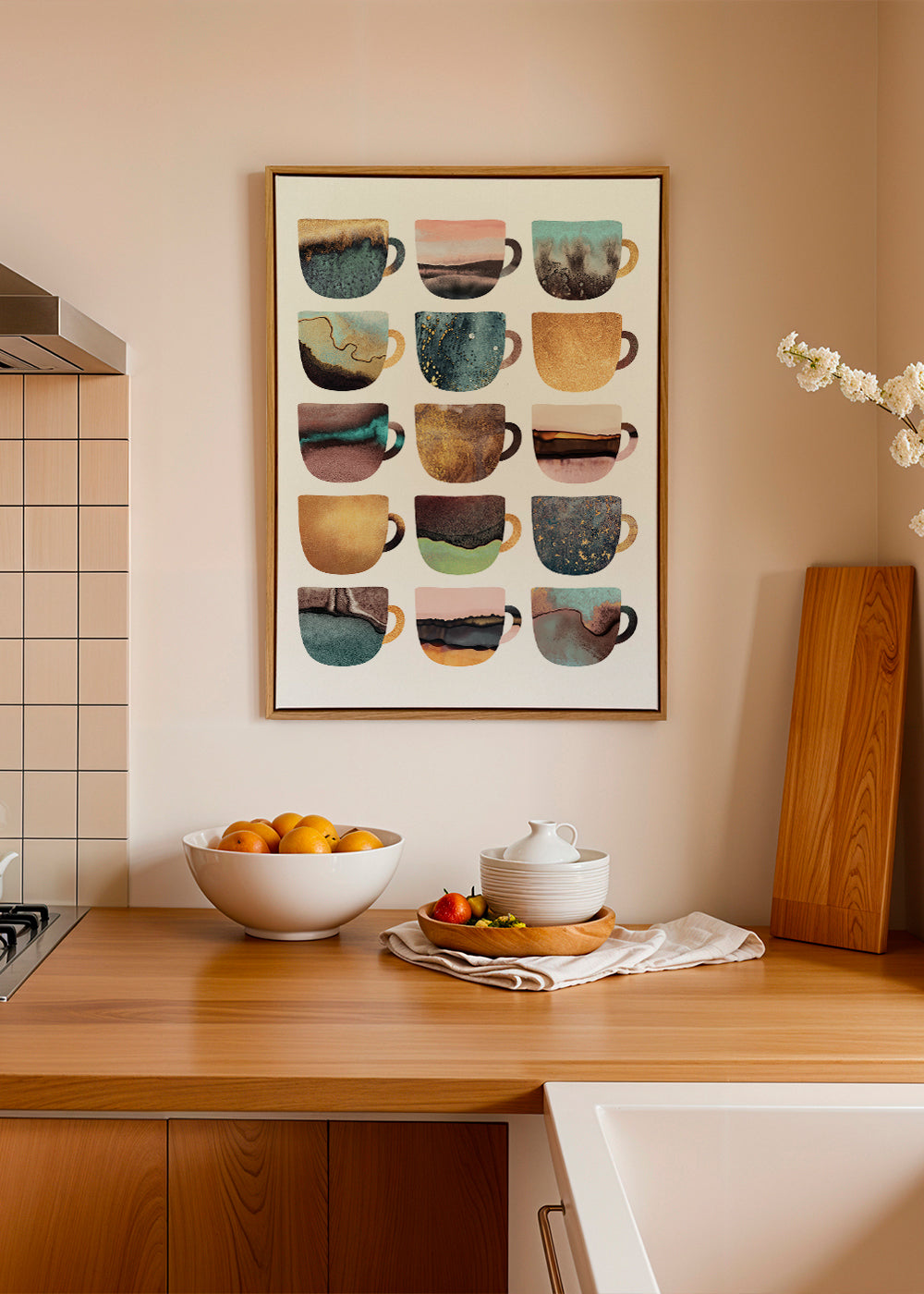 Pretty earthy coffee cups