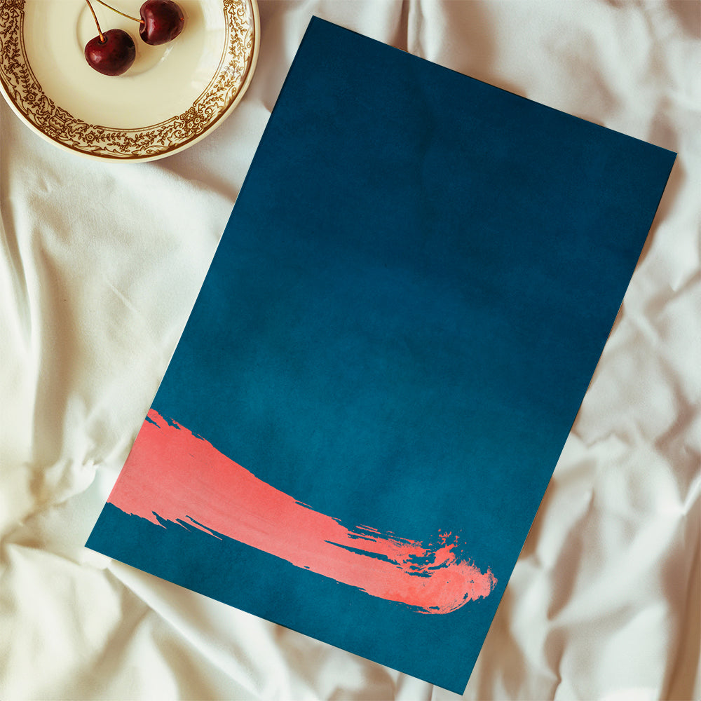 Minimal Landscape Pink and Navy Blue 03