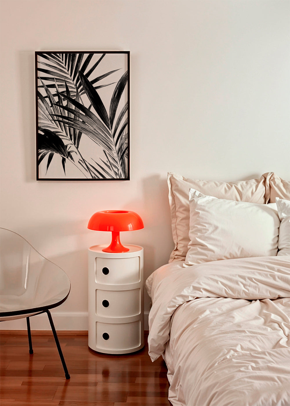 Palm Leaves Black and White 02