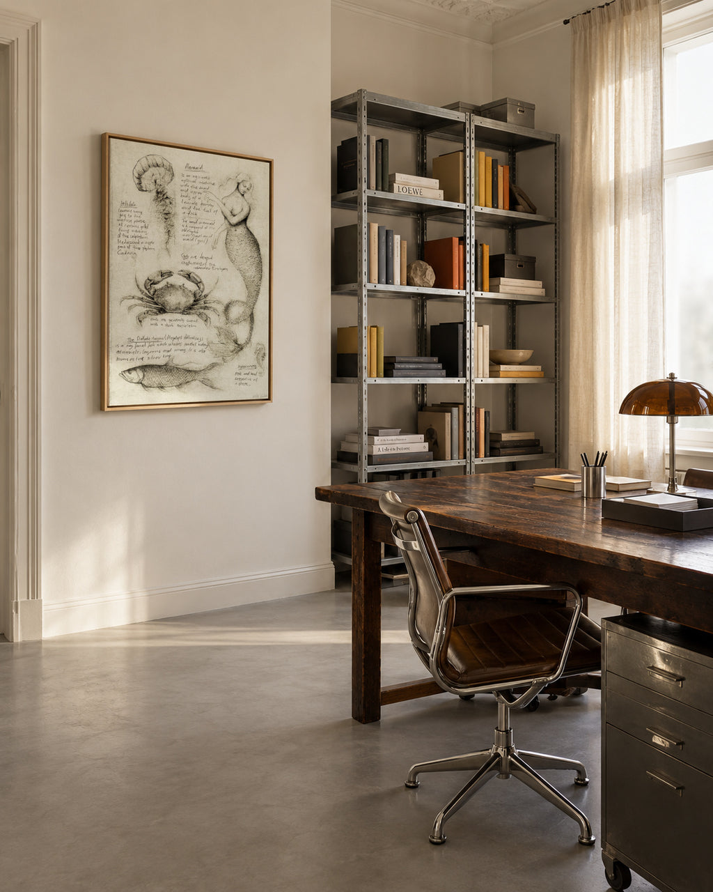 Sea Animals - Framed canvas in an interior