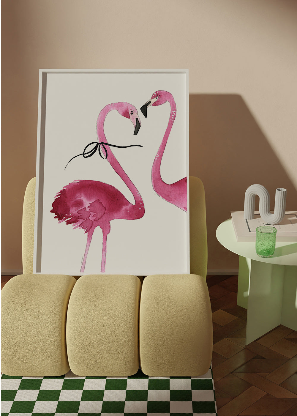 Flamingo couple cropped