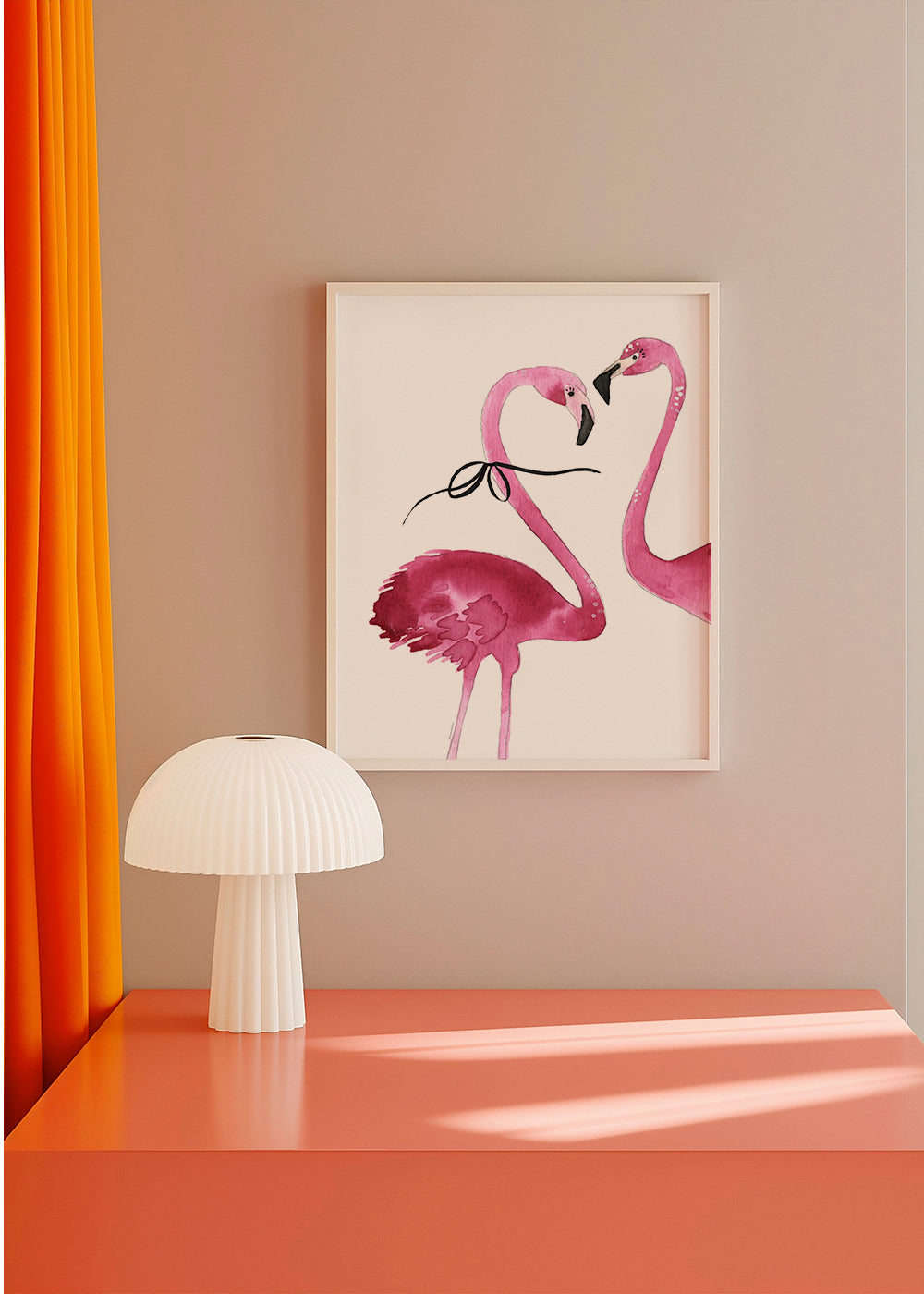 Flamingo couple cropped