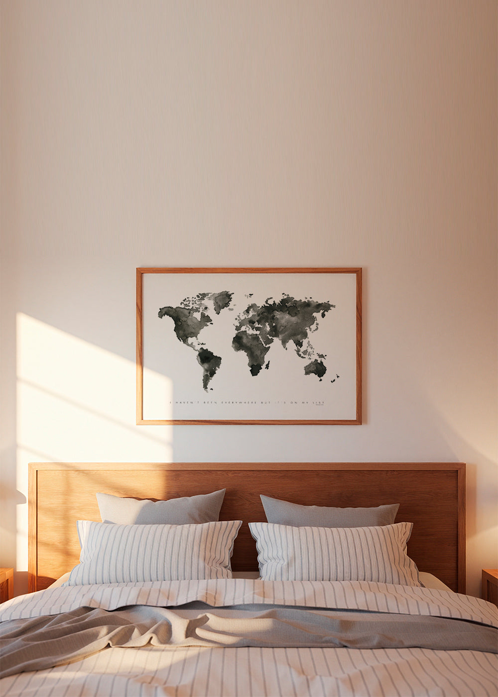 World map monochrome